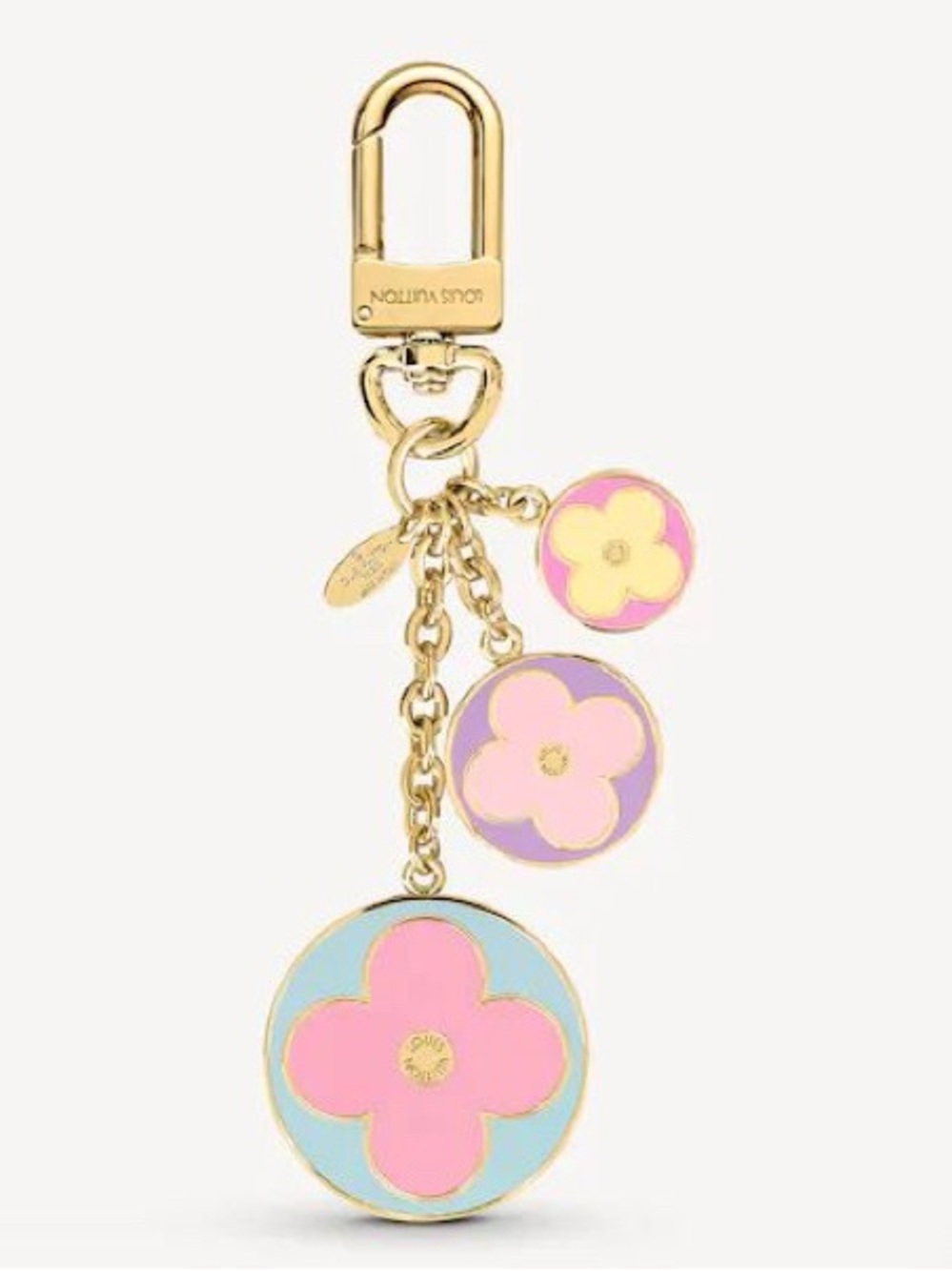 ***Louis Vuitton LOGO Spring Bag Charm & Keyholder Enamel Motifs